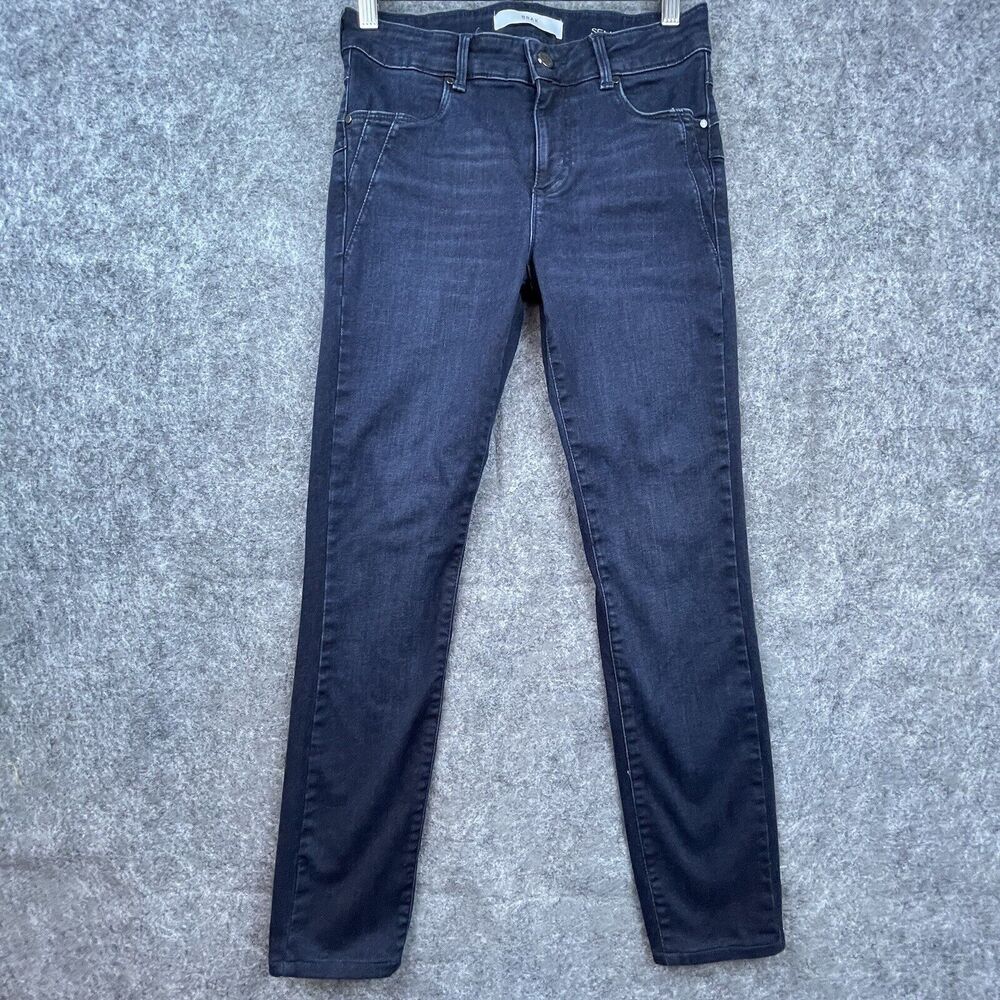 Brax Feel Good Jeans Womens 26/32 Blue Ana Sensation Push Up Slim Straight